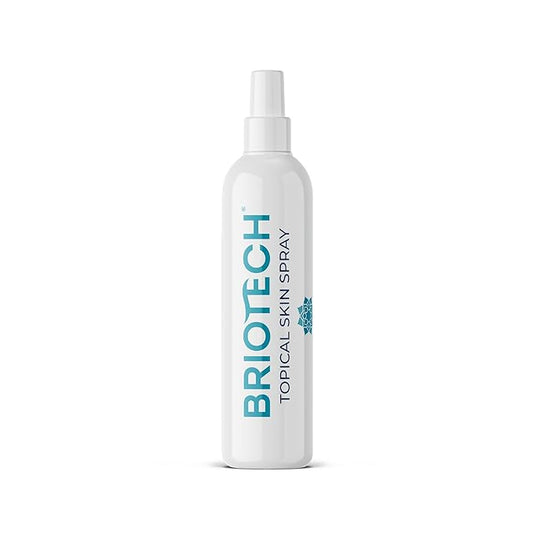 BRIOTECH Topical Skin Spray, Hypochlorous Acid Spray for Body & Face, Eyelid Cleanser, HOCl Facial Mist, Support Against Irritation and Redness, Packaging May Vary, 4 oz, 1 ct
