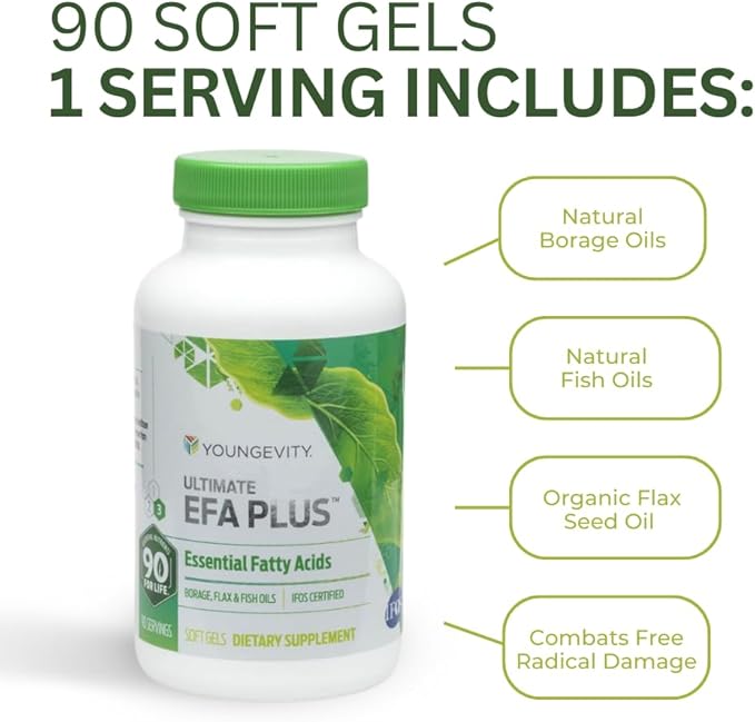 Ultimate EFA Plus by Youngevity, 90 soft gels