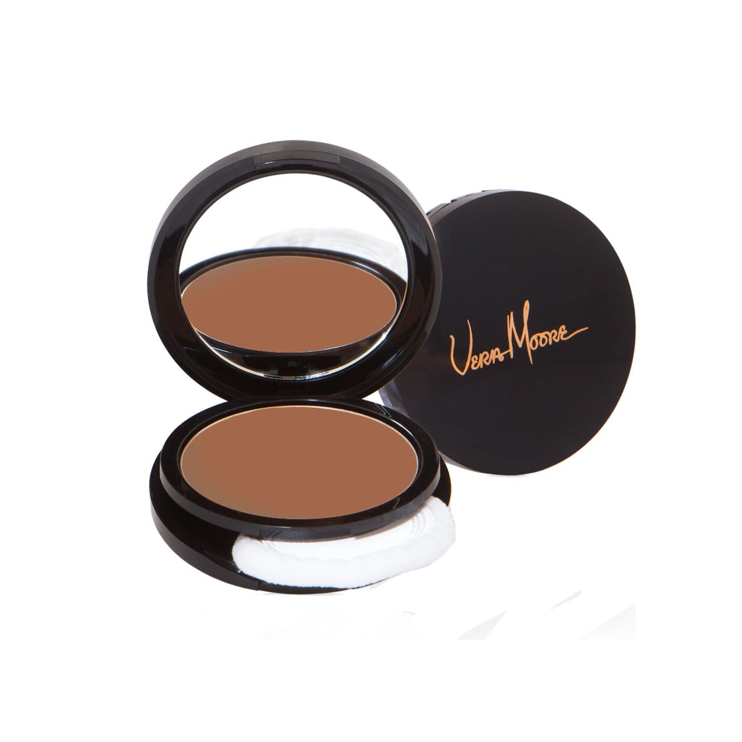 Vera Moore Matte Pressed Powder, Makeup Setting Compact Powder, Face Powder for Full Coverage with Flawless Finish, Shine, Matte Finish for All Skin Types (Cameo, 12.5g)