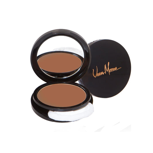 Vera Moore Matte Pressed Powder, Makeup Setting Compact Powder, Face Powder for Full Coverage with Flawless Finish, Shine, Matte Finish for All Skin Types (Cameo, 12.5g)