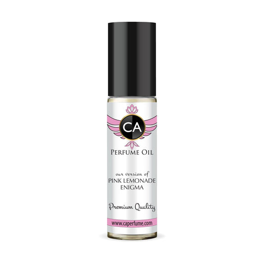 CA Perfume Originals Pink Lemonade Enigma Unisex Fragrance Oil Citrus Scent Long Lasting Perfumes for Women & Men Travel Size TSA Ready Mini Parfum Body Oil Roll-on 0.33 Fl Oz 10ml