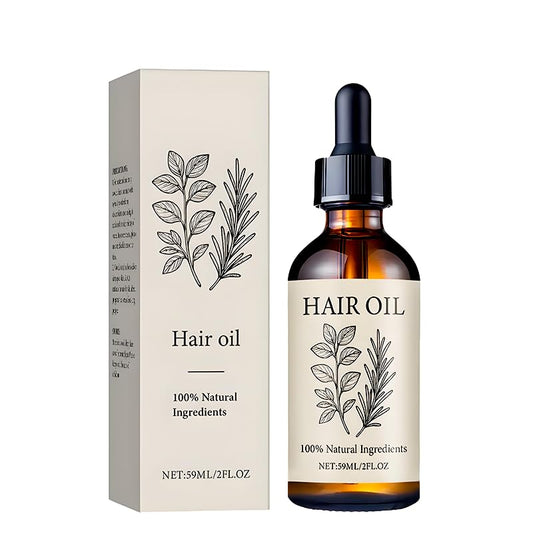 Organic Hair Growth Oil with Herbal Infusion, Natural Scalp Treatment for Thinning Hair & Edges, Nourishing Botanical Oil for Dry Scalp, All Hair Types (01)