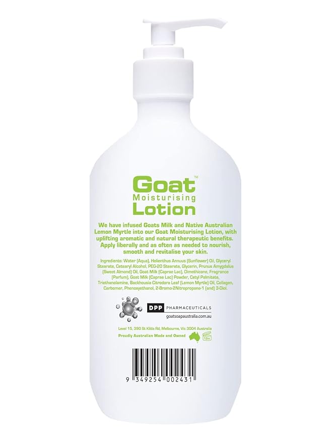 Milk Lotion - Moisturizing - Non Greasy - 17 oz Enriched Milk, Suitable for Dry, Itchy or Sensitive Skin - Made in Australia - Lemon Myrtle