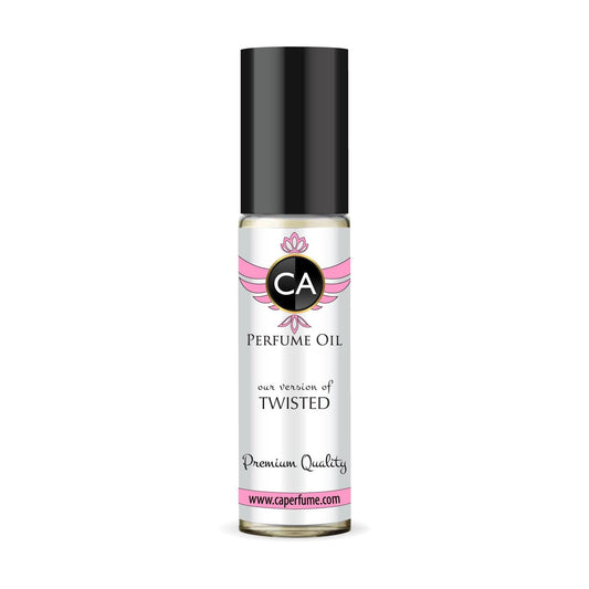 CA Perfume Impression of Twisted for Women Fragrance Oil Amber Vanilla Scent Long Lasting Perfumes for Women Travel Size TSA Ready Mini Parfum Body Oil Roll-on 0.33 Fl Oz 10ml
