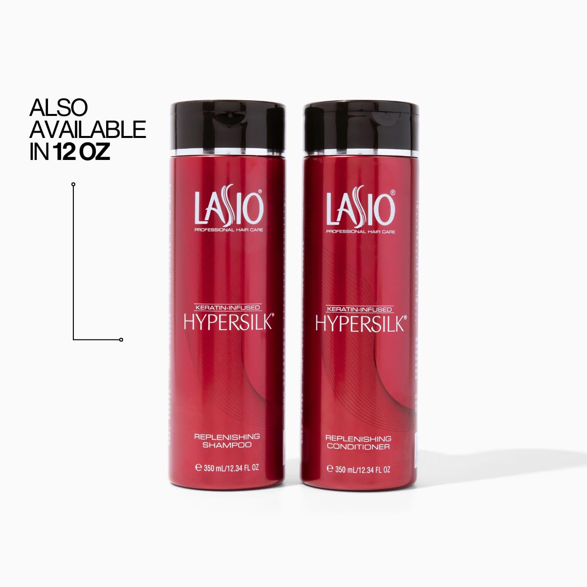 Lasio Replenishing Shampoo and Hair Conditioner Set with Amber Extract, Keratin & Jojoba Oil – Nourishing, Repairing, and Hydrating Formula for Soft, Shiny, Frizz-Free HAIR 35.27 Fl oz