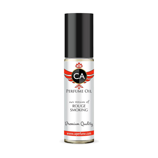 CA Perfume Impression of Rouge Smoking Unisex Fragrance Oil Amber Scent Long Lasting Perfumes for Women & Men Travel Size TSA Ready Mini Parfum Body Oil Roll-on 0.33 Fl Oz 10ml