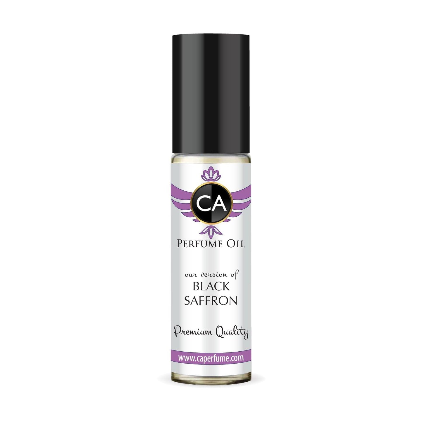 CA Perfume Impression of Black Saffron Unisex Fragrance Oil Amber Spicy Scent Long Lasting Perfumes for Women & Men Travel Size TSA Ready Mini Parfum Body Oil Roll-on 0.33 Fl Oz 10ml