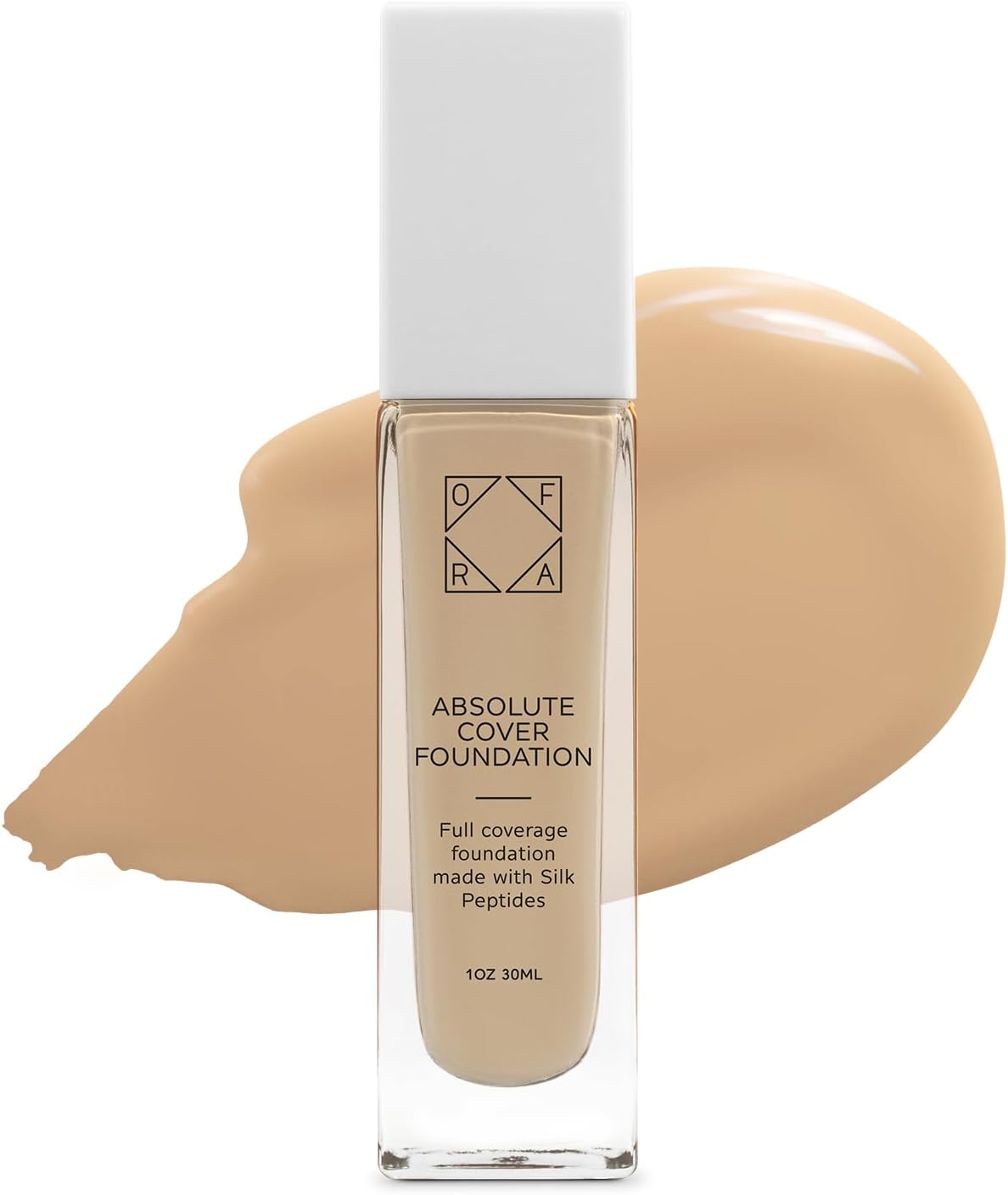 OFRA Absolute Cover Foundation #4 | Liquid Medium Coverage Foundation with Natural FInish | Oil-Free Face Makeup | Medium Shade with Neutral Undertone | 1oz/30ml