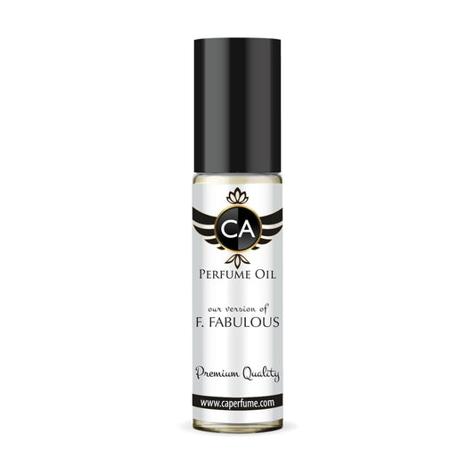 CA Perfume Impression of F. Fabulous Unisex Eau De Parfum Leather Scent Long Lasting Unisex Fragrance Travel Size TSA Ready for Day and Night Wear 0.33 Fl Oz 10ml