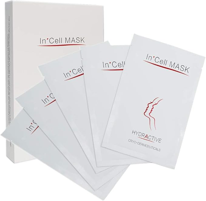 INCELLICE Derma Roller Facial Mask After Microneedling Mask, Hyaluronic Acid Face Mask, 5pcs Collagen Repair Sheet Mask for Hydration, Soothing, Cooling, Reducing Redness and Burnin