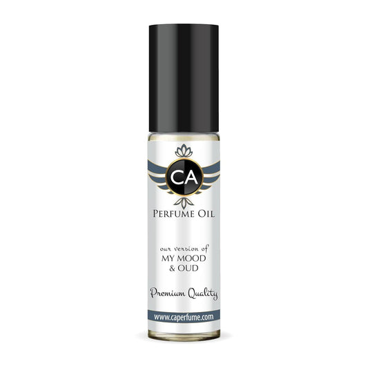 CA Perfume Impression of Oud Satin Mood for Men Fragrance Oil Amber Woody Scent Long Lasting Cologne for Men Travel Size TSA Ready Mini Parfum Body Oil Roll-on 0.33 Fl Oz 10ml