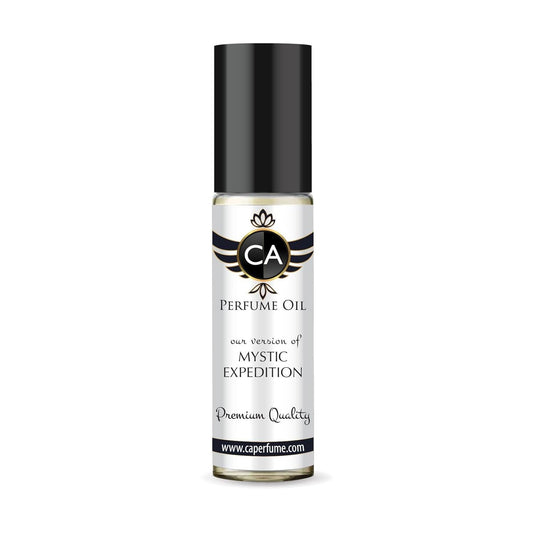 CA Perfume Impression of Mystic Expedition Unisex Fragrance Oil Oriental Spicy Scent Long Lasting Perfumes for Women & Men Travel Size TSA Ready Mini Parfum Body Oil Roll-on 0.33 Fl Oz 10ml