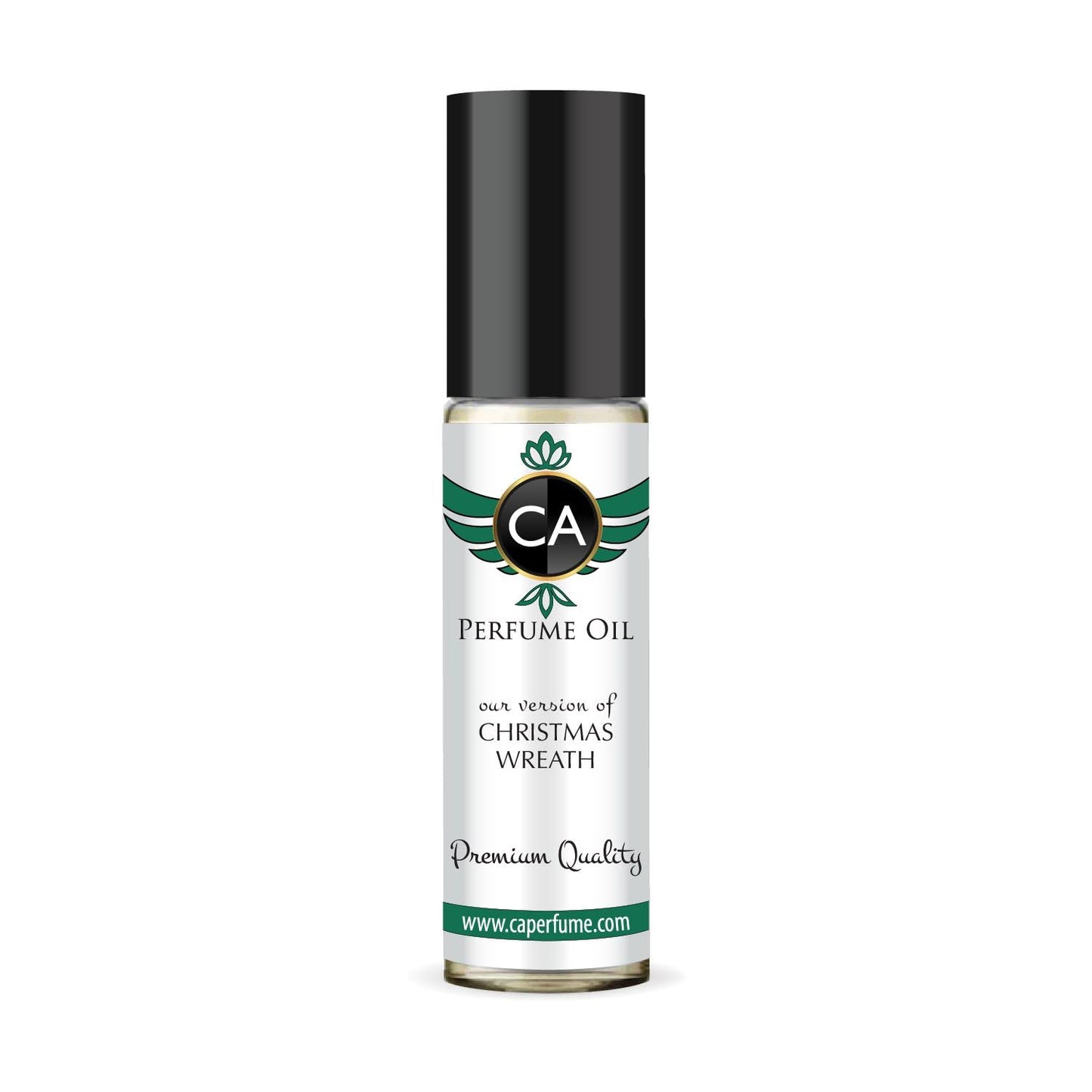 CA Perfume Originals Christmas Wreath Unisex Fragrance Oil Gourmand Scent Long Lasting Perfumes for Women & Men Travel Size TSA Ready Mini Parfum Body Oil Roll-on 0.33 Fl Oz 10ml