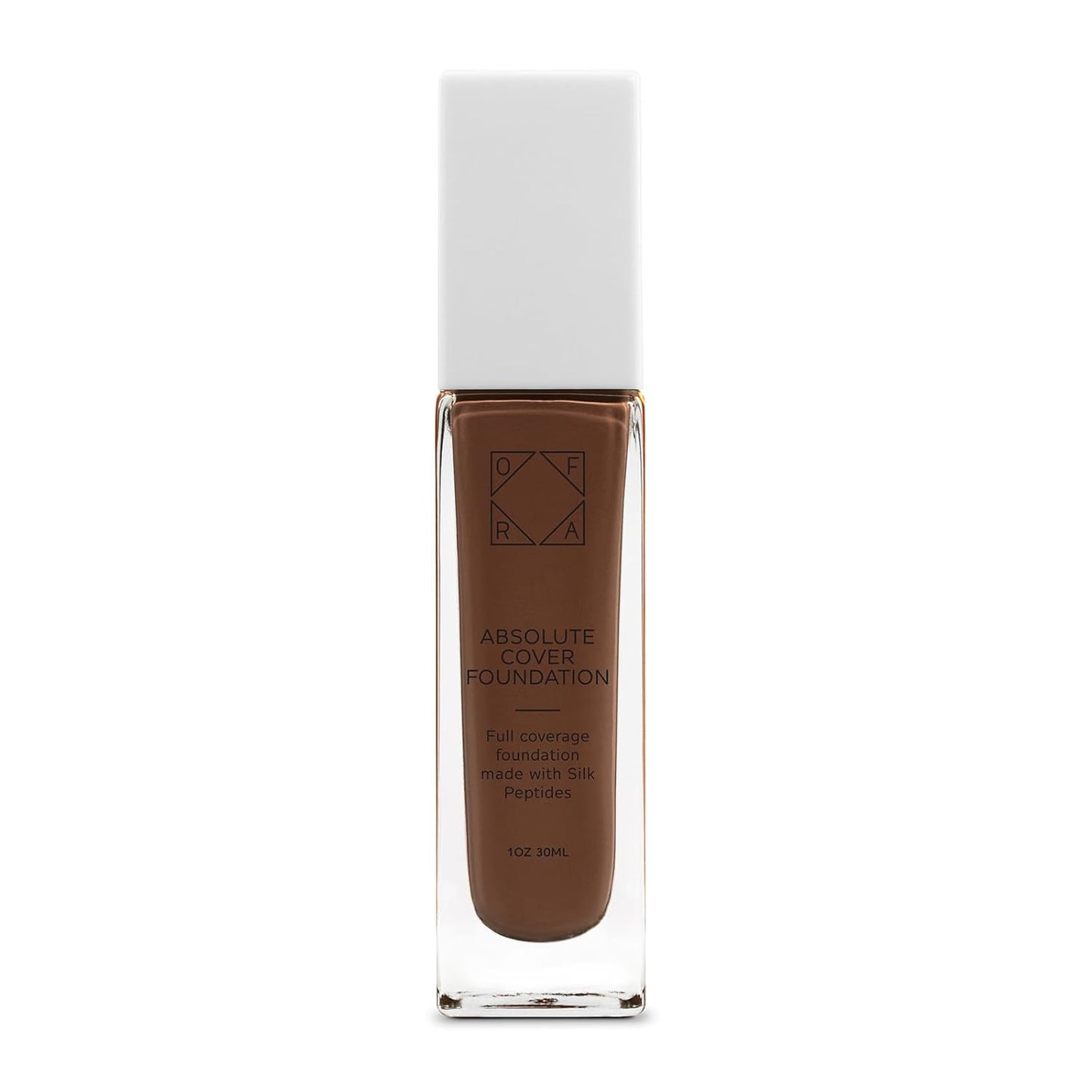 Absolute Cover Foundation #12 | Liquid Medium Coverage Foundation with Natural FInish | Oil-Free Face Makeup | Deepest Shade with Warm Undertone | 1oz/30ml