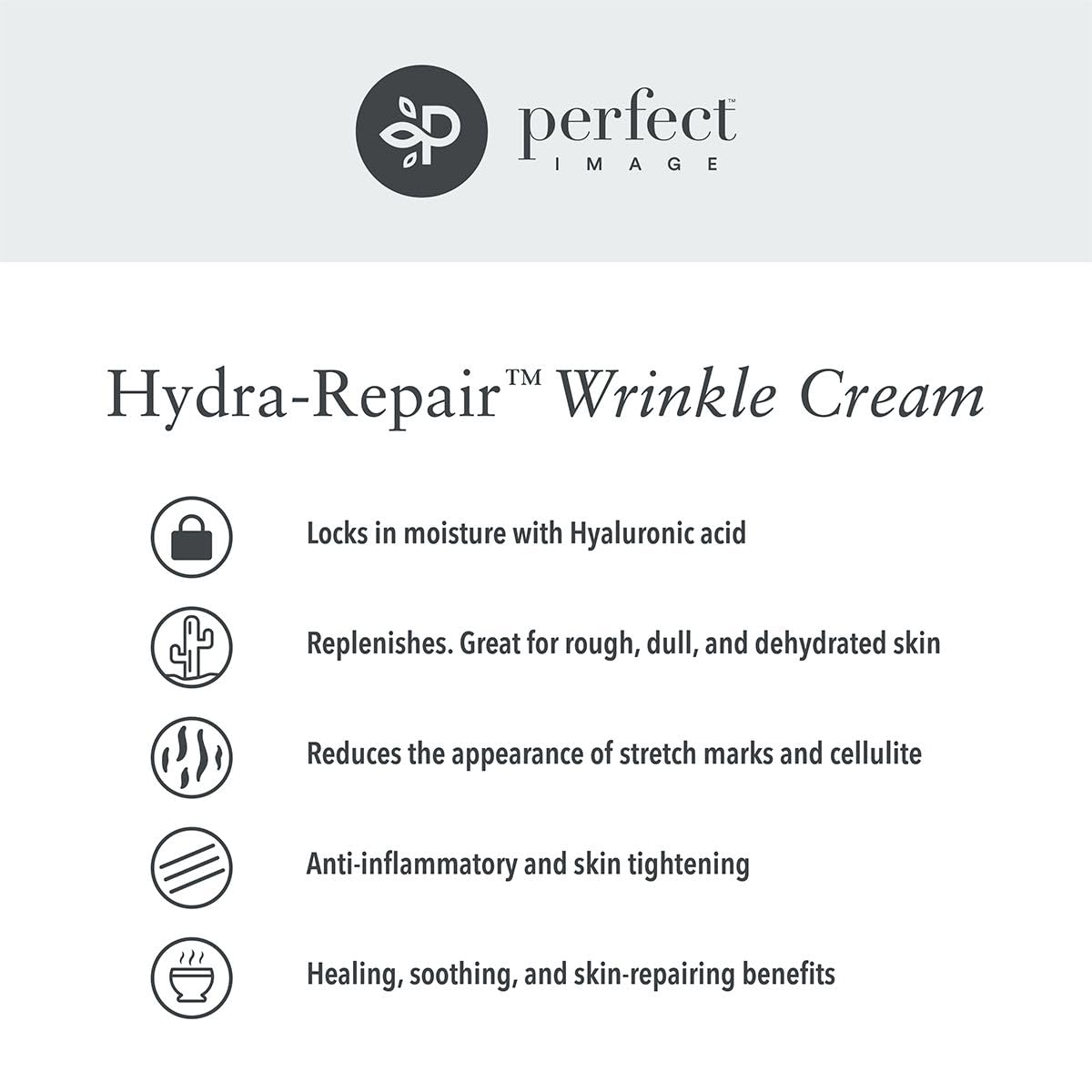 Perfect Image Hydra-Repair Wrinkle Cream for Face (Post Peel), Anti Wrinkle Cream with Matrixyl 3000, Argireline, Hyaluronic Acid, and Natural Botanical Extracts