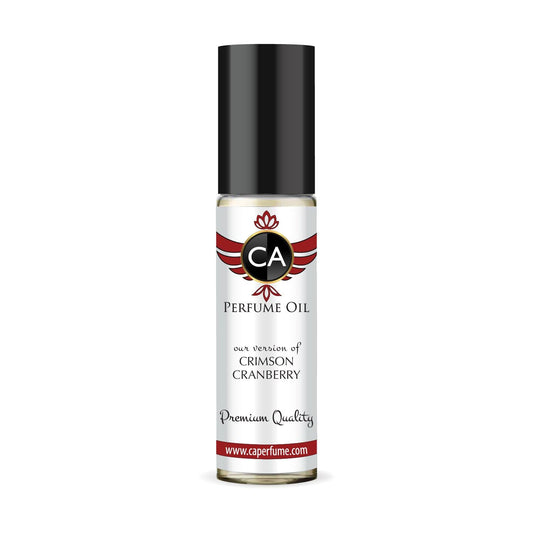 CA Perfume Originals Crimson Cranberry Unisex Fragrance Oil Floral Fruity Scent Long Lasting Perfumes for Women & Men Travel Size TSA Ready Mini Parfum Body Oil Roll-on 0.33 Fl Oz 10ml