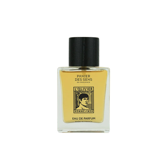 Panier des Sens L’Olivier Eau de Toilette for Men - Fresh Mediterranean Olive Wood, Cedar & Citrus Fragrance - Long-Lasting Natural Scent - 1.7 fl oz Spray