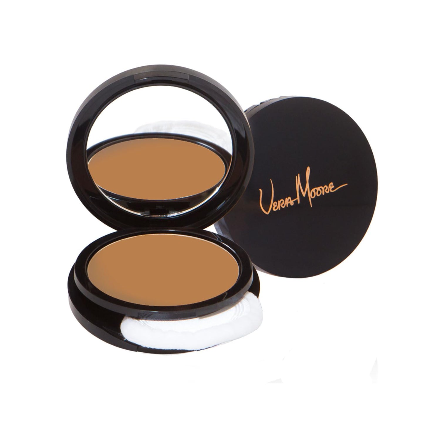 Vera Moore Matte Pressed Powder, Makeup Setting Compact Powder, Face Powder for Full Coverage with Flawless Finish, Shine, Matte Finish for All Skin Types (Butter Scotch, 12.5g)