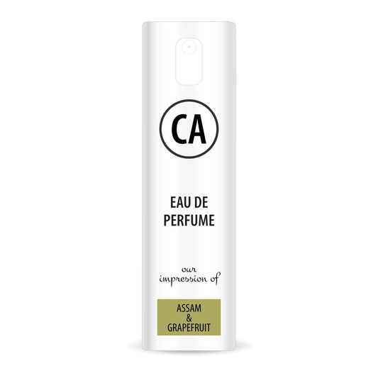 CA Perfume Impression of Assam & Grapefruit for Men Eau De Parfum Aromatic Fougere Scent Long Lasting Cologne for Men Travel Size TSA Ready for Day and Night Wear 0.33 Fl Oz 10ml