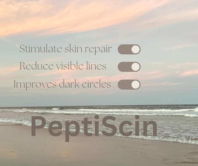 PeptiScin - Peptide Eye Cream with Hyaluronic Acid and Escin | Rich Moisturizing Dark Circle Eye Cream | Brightens and Tones - 1.01 Ounce