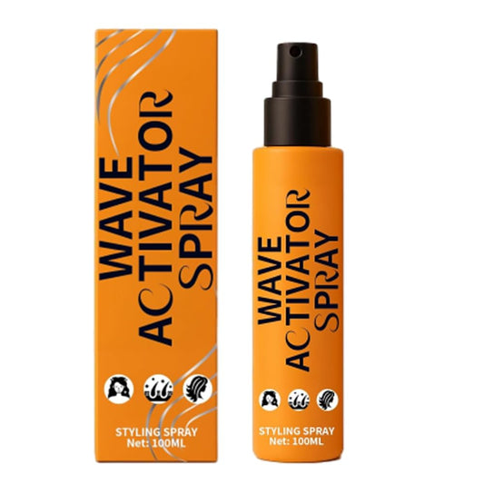 Wave Activator Spray for Curly | Wavy & Coily Hair, Leave in Conditioner Spray with linseed & Aloe Vera,Anti-Frizz, Define & Refreshing Hair Spray 3.38 fl oz