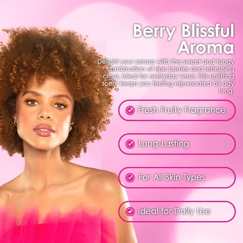 CANDIE'S Berry Musk Fragrance Mist - Sweet, Long-Lasting Perfume for Women, Luxurious All-Day Freshness, Ideal Body Cologne for Ladies, Feminine Scent, Lasts All Day, Must-Have Fragrance, 8.4 fl oz