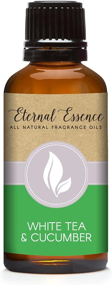 Eternal Essence Oils White Tea & Cucumber 30ml All Natural Fragrance Oil - for Candle, Soap Making, Aromatherapy, Diffusers, Home Care, & Humidifiers