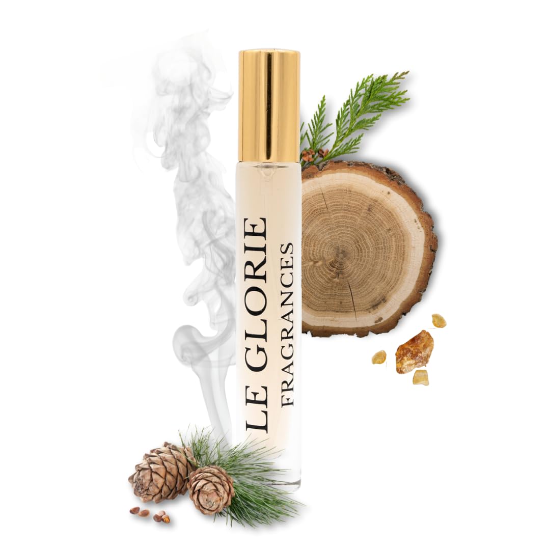 Inspired by B.He ro Eau de Parfum, Ambery Wood Notes EDP, Long Lasting 12-14 Hours Perfume Spray for Men, All Skin Types, Cruelty Free - 0.33 oz 10 ml