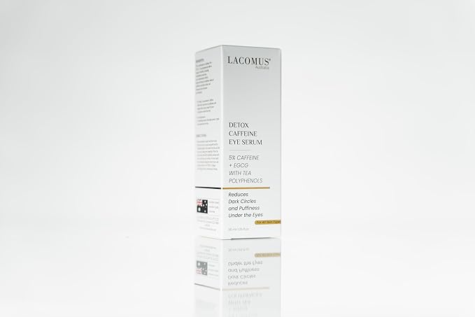 Advance Caffeine 5% + EGCG Serum - Powerful Eye Contour Serum to Reduce Puffiness, Dark Circles - Hydrating and Smoothing Formula - LACOMUS Australia