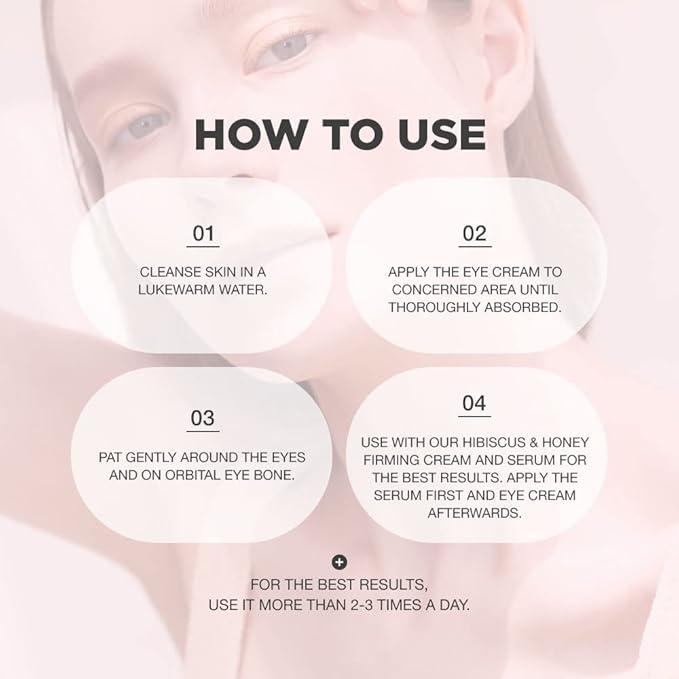 PROOT Hibiscus and Honey Firming Cream + Hibiscus and Honey Eye Firming Cream | Cream & Eye Cream Bundle with Collagen Concentrated Skin Rejuvenating Intensive Complex