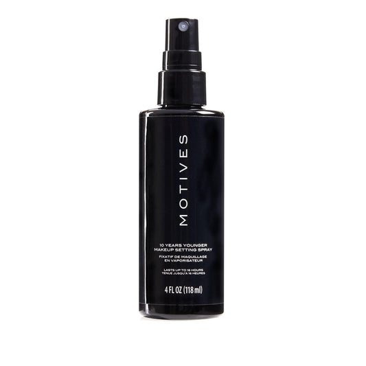 Motives 10 Years Younger Makeup Setting Spray - Long-Lasting Hold, Minimizes Slippage, Flawless Finish, Minimizes Pores, Lines, Wrinkles & Scars, Makeup Setting Spray, Oil-Free, 4 fl. oz