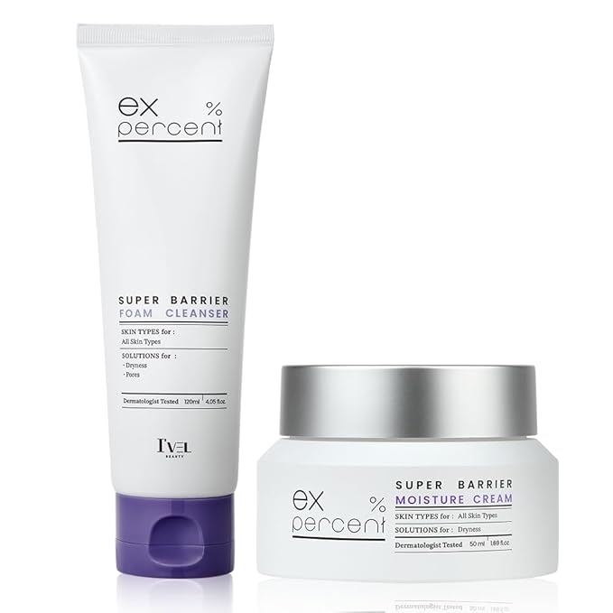 I'VEL Mositure skincare set- Super Barrier Moisture Cream, Foam cleanser