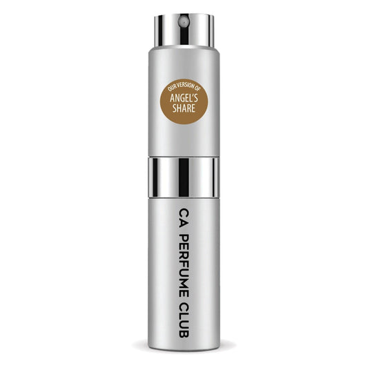 CA Perfume Impression of Angel's Share For Women Replica Version Fragrance Dupes Concentrated Long Lasting Eau de Parfum Spray Refillable Atomizer Bottle 0.27 Fl Oz/8ml-X1