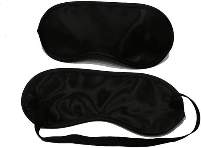 erioctry 10pcs Eye Masks Cover Lightweight Blindfold Sleeping Eye Masks with Elastic Straps for Kids Girls Women Men (Color Random)