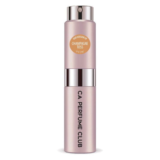 CA Perfume Impression of Champagne Toss for Women Floral Fruity Scent Long Lasting Perfumes for Women Eau De Parfum Travel Size Refillable Atomizer Spray 0.27 Fl Oz 8ml