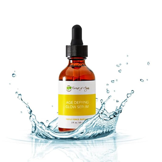 Essence of Argan Glow Face Serum Vitamin C with Alpha Arbutin Matrixyl & Oat Protein for a Firmer Radiant Skin Face Brightening (2 fl oz/60 ml)