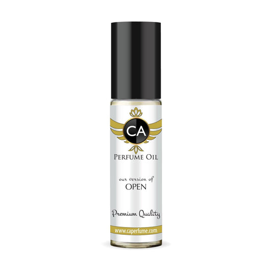 CA Perfume Impression of Open for Men Fragrance Oil Woody Aromatic Scent Long Lasting Cologne for Men Travel Size TSA Ready Mini Parfum Body Oil Roll-on 0.33 Fl Oz 10ml