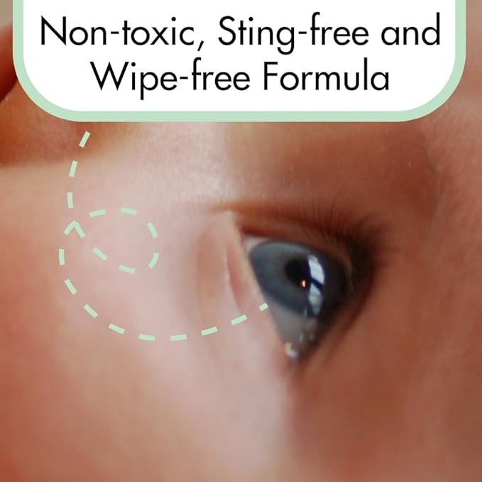 GlamBaby Eye Care - Eye Boogies™ Eyelid Cleaning Spray | Non-Toxic, Sting-Free & Wipe-Free Formula | Kids' Eyes Clean | Kids Eye Drops Sprayer | Baby Eye Drops Spray | Child Eyelid Cleanser (1 Pack)