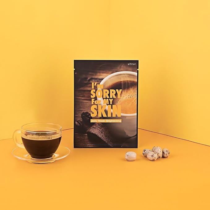 I'M SORRY FOR MY SKIN Jelly Mask Full Set for Skin Stress Relief, Korean Skin Care Travel Essentials Kit, K-Beauty Hydrating Face Mask Sheets, Gifts for Women (Pack of 5)