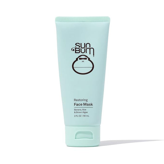 Sun Bum Skin Care Restoring Facial Mask - Vegan and Cruelty Free Formula with Cooling Aloe - 2 oz