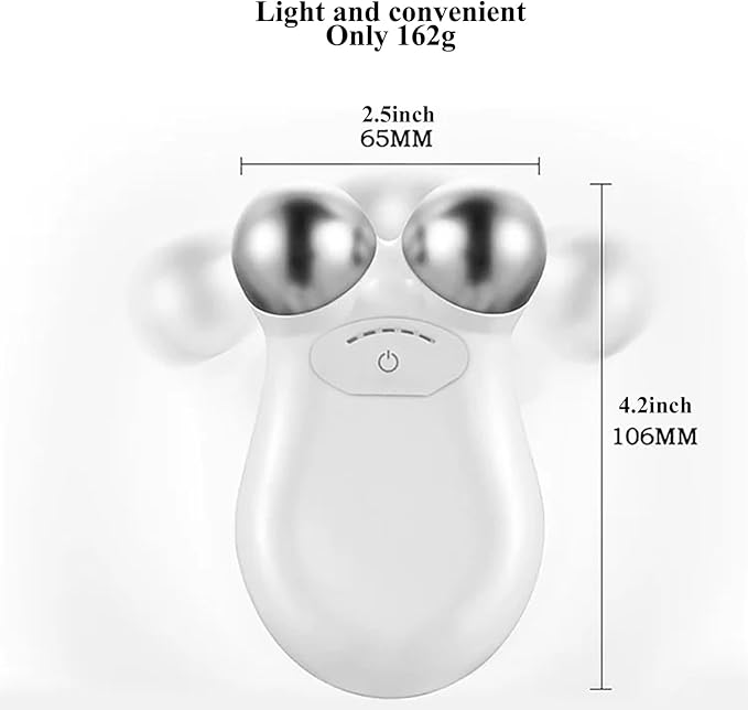 Microcurrent Facial Device,Enhances The Ability to Lift The Face and Tighten The Skin,Facial Wrinkle Equipment，White
