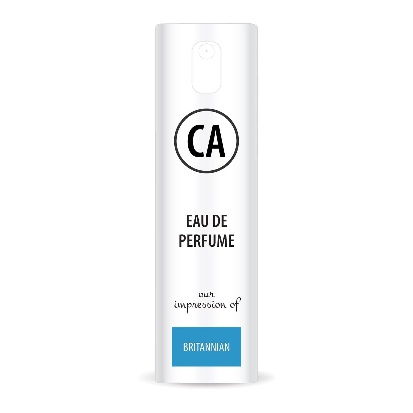 CA Perfume Impression of Britannian Unisex Eau De Parfum Amber Scent Long Lasting Unisex Fragrance Travel Size TSA Ready for Day and Night Wear 0.33 Fl Oz 10ml