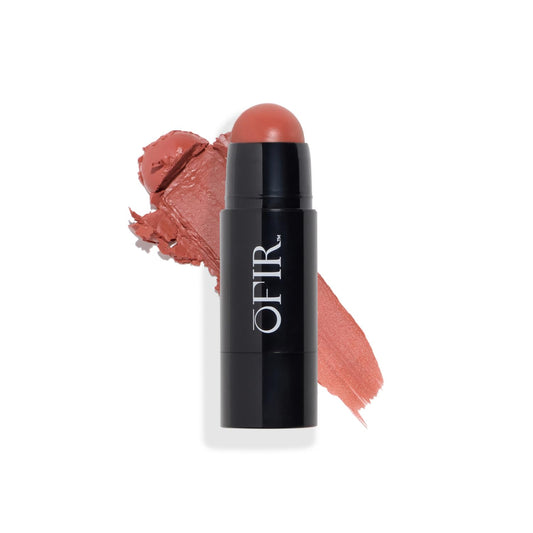 OFIR Cheek Tones Vitamin C Blush Stick | Buildable, Hydrating, Lightweight, Vegan Cream Blush Stick | Non-Transfer, Radiant Finish, Skin-Loving Formula | Brown Pear - Brick Brown | 0.21 oz