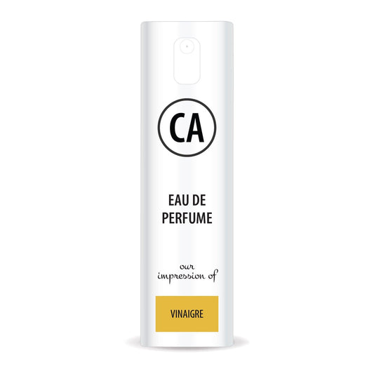 CA Perfume Impression of Vinaigre Unisex Eau De Parfum Woody Spicy Scent Long Lasting Unisex Fragrance Travel Size TSA Ready for Day and Night Wear 0.33 Fl Oz 10ml