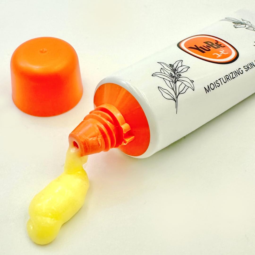 Yu-Be Moisturizing Skin Cream Tube - Hydrating Cream for Night & Day | Relieving Moisturizer for Dry Skin | Safe for Face & Body | Softens Hands & Feet | Vegan | Paraben Free (1 fl oz/28mL)
