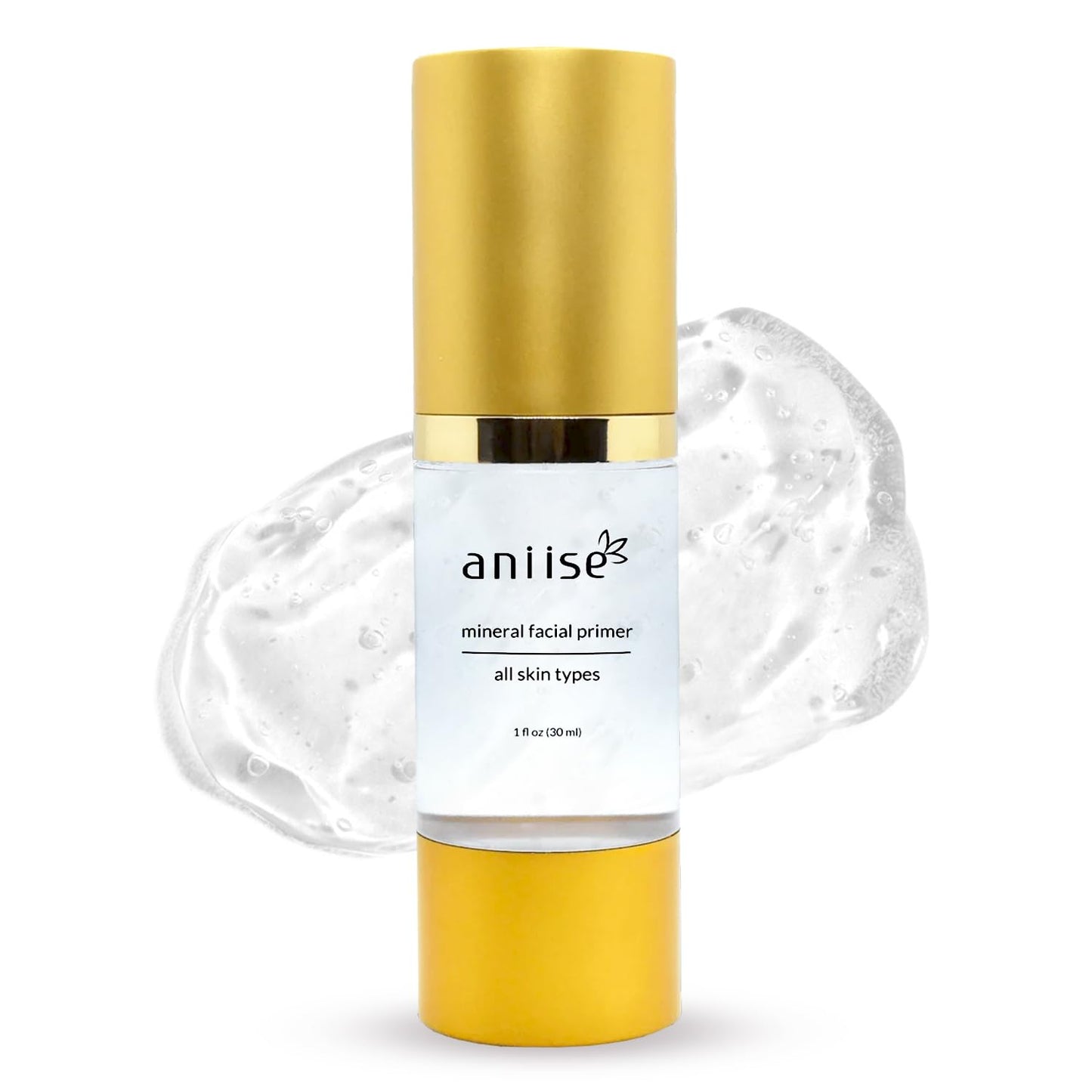 Mineral Makeup Facial Foundation Primer – Smooths Skin, Extends Makeup Wear, Controls Shine, Minimizes Pores & Fine Lines – For All Skin Types – Vegan, Paraben Free, Cruelty-Free – 1 fl oz (30 mL)