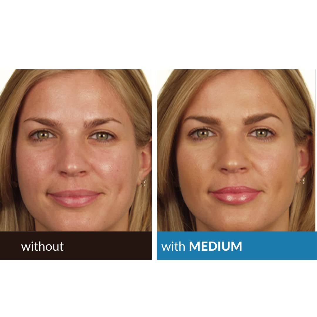 Serious Skincare BELLA ROSE Loose Mineral Powder Makeup Foundation + Brush - SPF 15 - Talc Free - Lightweight - Buildable Light to Medium Coverage - Luminous Matte Finish - 0.50 oz  - Medium