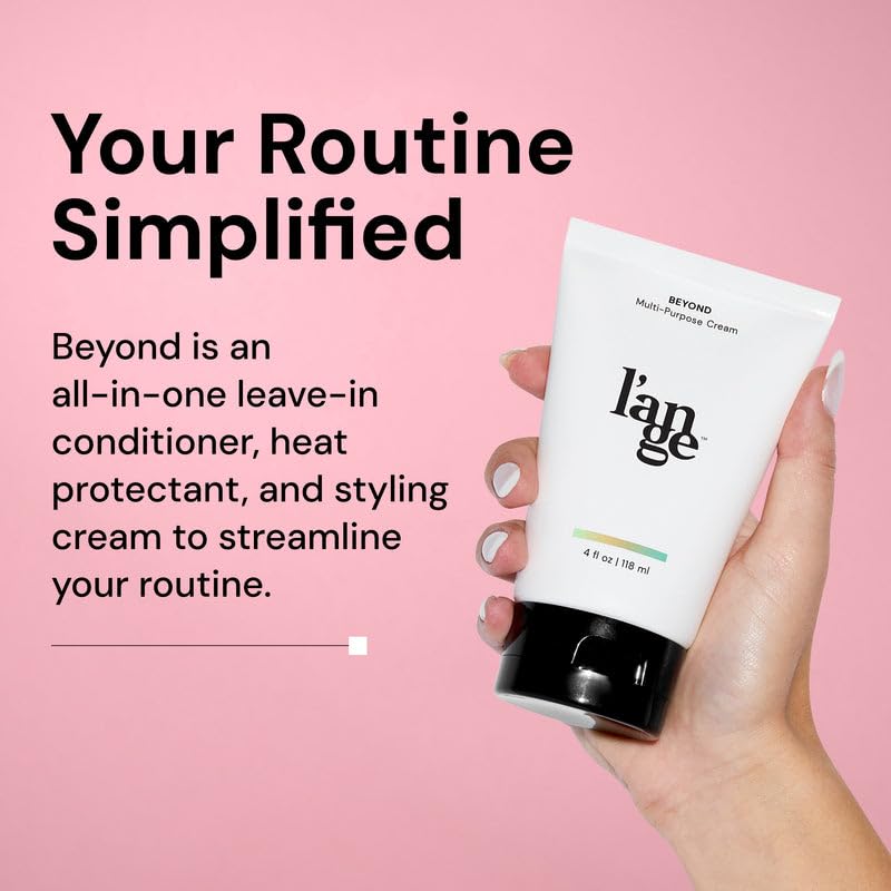 L'ANGE HAIR Beyond Leave in Conditioner, Heat Protectant & Styling Cream | Hydrates, Reduces Frizz, Adds Volume & Shine, Protects from Heat & UV | Enhances Softness | All Hair Types | 4fl oz