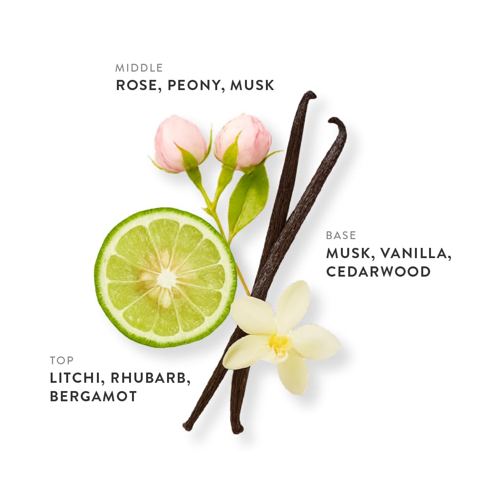 Sparkling Rose Eau de Parfum 1.01oz, Long Lasting Perfume Inspired by Marly Delina, Oriental Floral Notes With Vanilla, Musk, Lychee, Citrus Bergamot & Peony, Luxury Fragrance for Women & Men