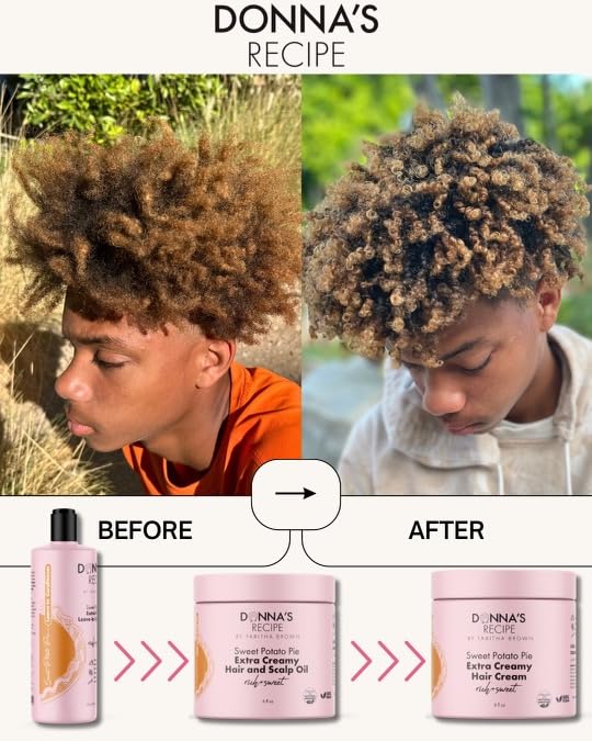 Donna's Recipe by Tabitha Brown | Sweet Potato Pie Extra Creamy Moisturizing Conditioner – Sulfate-Free, Beta-Carotene Hydration, Vegan, 8 oz